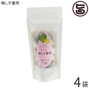 梅しそ番茶 ティーバッグ 5g×7p×4袋 茶三代一 島根県 有機番茶 健康茶 国産原料 リラックス｜umaimon-hunter