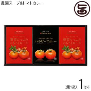 ギフト 農園スープ&カレー 6箱セット デリシャスファーム 宮城 土産 惣菜 トマト使用惣菜 自家用 贈答用 条件付き