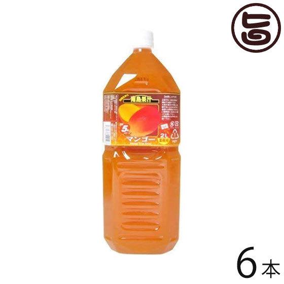 南島果汁 マンゴー 2L(5倍濃縮)×6本 北琉興産 果実飲料 希釈 フルーツジュース ビタミン ミ...