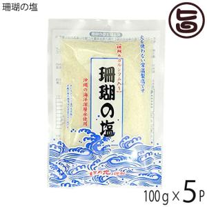 珊瑚の塩 100g ミニ×5P 黒糖本舗垣乃花 沖縄 土産 定番 調味料 しお｜umaimon-hunter