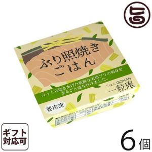 ギフト ぶり照焼ごはん 125g×6個入りギフト 一粒庵 佐賀県唐津産 特別栽培米 夢しずく 簡単 レンジ調理｜umaimon-hunter