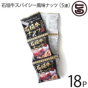 石垣牛スパイシー風味ナッツ 16g×5袋×18セット (5連タイプ) 沖縄パイオニアフーズ 沖縄 土産 定番 人気 おつまみ 個包装 食べきりサイズ｜umaimon-hunter