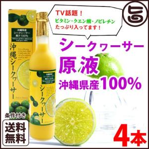 シークヮーサー 原液 沖縄県山原産100% 500ml×4本 沖縄 土産 ビタミンC ノビレチン クエン酸｜umaimon-hunter