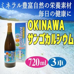 OKINAWA サンゴカルシウム 720ml×3本 オキハム 沖縄 子供 パイン風味 人気 ドリンク｜umaimon-hunter