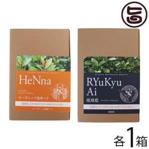 ダークブラウン オーガニック琉球ヘナ＆琉球藍 100g 国産ヘナ 沖縄産