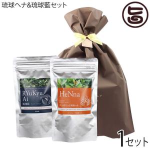 ギフト オーガニック琉球ヘナ 琉球藍 箱無100g×各1P ラッピング 白髪染め 染毛料 国産 沖縄 土産 有機