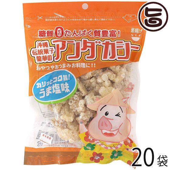 龍華のあんだかし〜 うま塩味 70g×20袋 油かす 糖質ゼロ 沖縄 人気 糖質制限 健康管理 ME...