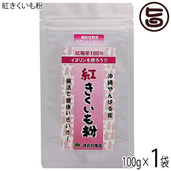 沖縄やんばる産100% 紅きくいも粉 100g×1P 渡具知農園 沖縄 土産 健康食品 菊芋 粉末 ...