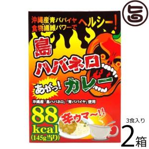 島ハバネロカレー 145g×3食入×2箱 渡具知 沖縄 人気 土産 低カロリー カレー たけしの家庭の医学 ターメリック