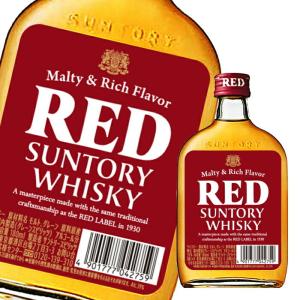 サントリー ウイスキー レッド ポケット瓶 180ml×24本 u-yu : 酒の