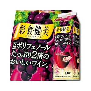 サントリー 彩食健美 赤1.8L 紙パック ×1ケース（全6本） 送料無料 爆買
