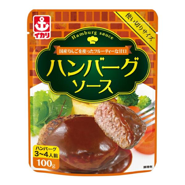 イカリソース ハンバーグソース100gパウチ×2ケース（全80本） 送料無料