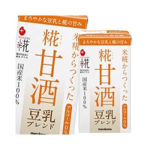 マルコメ プラス糀 糀甘酒 豆乳ブレンド LL 紙パック 125ml×1ケース（全18本） 送料無料