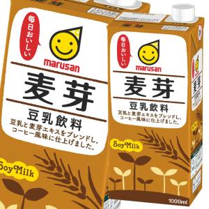 マルサンアイ marusan 豆乳飲料 麦芽 1000ml 紙パック × 18本 ソフトドリンク 豆乳、豆乳飲料の商品画像