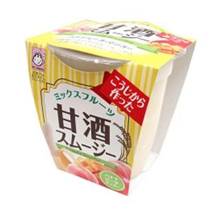 ヤマク 甘酒スムージー ミックスフルーツ180gカップ×2ケース（全24本） 送料無料