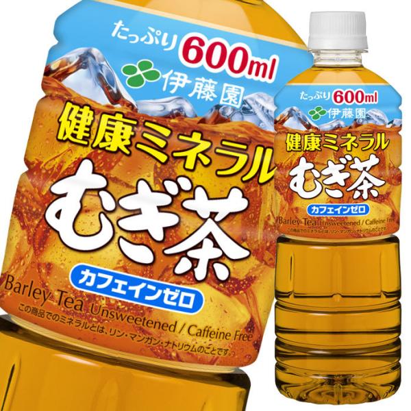 伊藤園 健康ミネラルむぎ茶（カフェインゼロ）600ml×2ケース（全48本） 送料無料