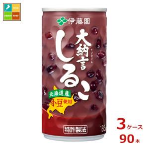 【お汁粉大納言】スーパーチーム　50 伊藤園（ITO EN） 大納言しるこ 185g 缶 30本入 おしるこ お汁粉