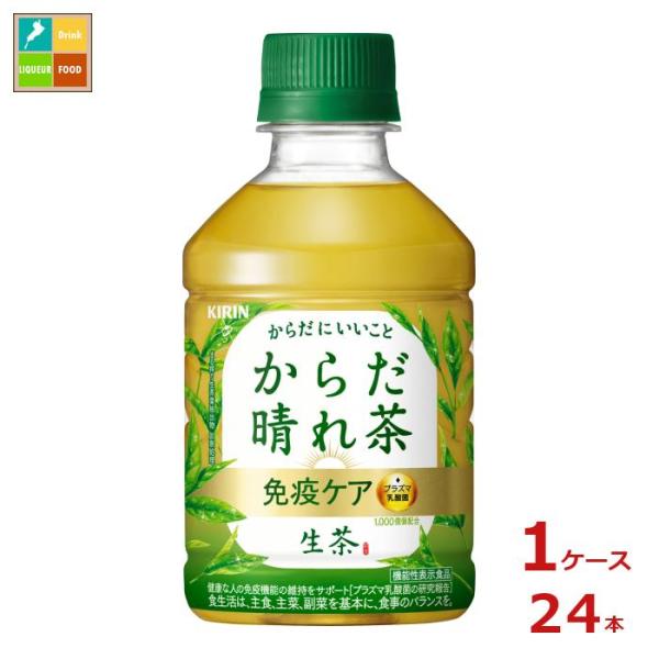 キリン 生茶 免疫ケア プラズマ乳酸菌 からだ晴れ茶280ml×1ケース（全24本） 送料無料