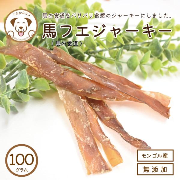 犬 おやつ 馬 フエ 食道 ジャーキー 100g うまかみかみ モンゴル産 希少部位　 202304...