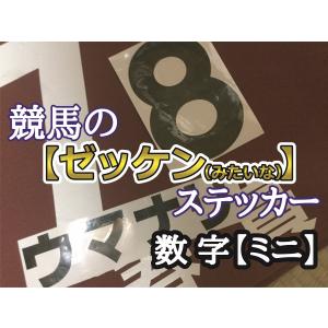 競馬ゼッケンステッカー【数字】 Lサイズ : オリジナル競馬グッズ