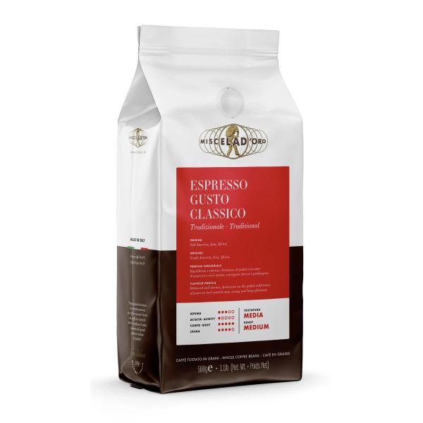 【賞味期限2026年4月1日】ミシェラドーロ  エスプレッソ  グストクラッシコ (豆・ビーンズ)5...