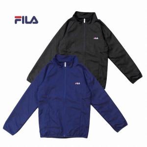 [フィラ] ウィンドブレーカー 男の子 ジュニア 裏トリコット ブラック ネイビー 130 140 150【送料無料】