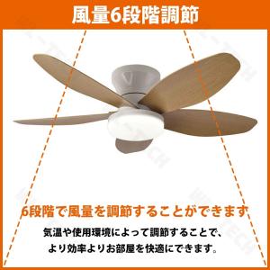 【2026新登場】シーリングファンライト おし...の詳細画像4