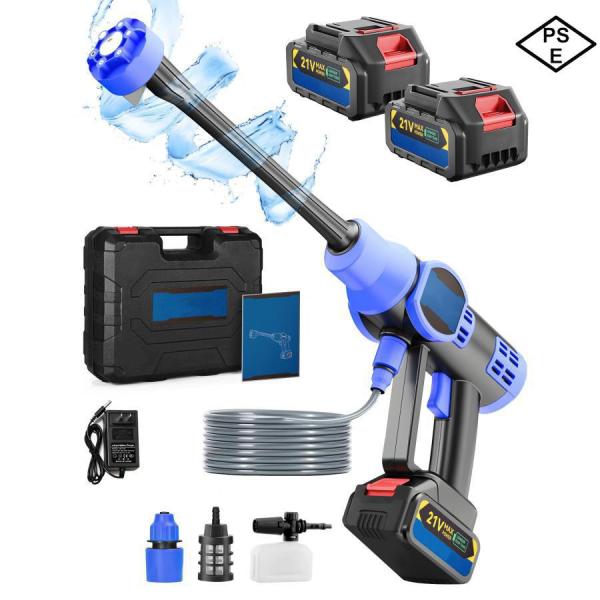 高圧洗浄機 コードレス 充電式 12MPa 600W 強力な噴射 8-10M 20000mAh 長時...