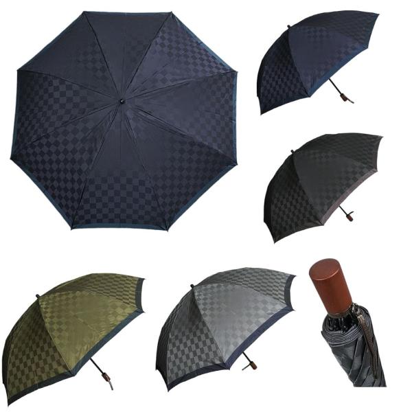 日本製傘 GRACITO グラシト メンズ傘 紳士傘 2段折りたたみ傘 60cm グラスファイバー骨...