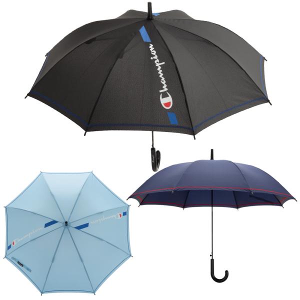 Champion チャンピオン 子供 男児 学童傘 60cm 耐風 ジャンプ 透明窓 安心安全 小学...