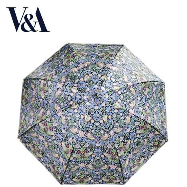 晴雨兼用傘 日本製 V&amp;A（ヴィクトリア＆アルバート博物館） レディースジャンプ傘 60cm いちご...