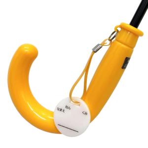 黄色傘 児童傘 透明窓で前がよく見える ぷっく...の詳細画像1