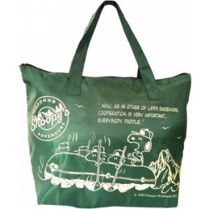 PEANUTS スヌーピー 大型折りたたみファスナートート L ボート KH