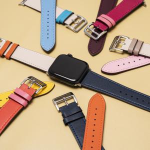アップルウォッチ バンド ベルト 9 se 40 44 45mm レザー 本革 革 白 Apple Watch series 7 SE 6 5 4 3 2 1 メンズ レディース おしゃれ