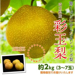 梨 なし さいぎょく 埼玉県産 彩玉 約2kg...の詳細画像1