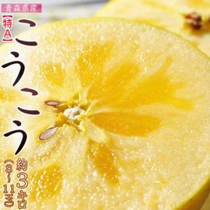りんご 林檎 リンゴ 青森県産 こうこう林檎 約３kg 8〜11玉 特Ａ ※３箱まで送料１口で配送
