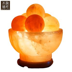 ヒマラヤ岩塩ランプ ムーン型 ソルトランプ 岩塩 ヒマラヤ岩塩