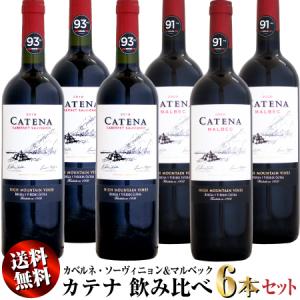 【送料無料】6本セット カテナ カベルネ・ソーヴィニョン&マルベック 飲み比べ (2019CA/2020MA)