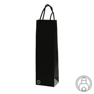 紙袋　720mlサイズ×1本用　黒色　「ラッピング」｜umeshu