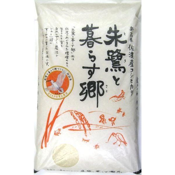 令和５年産　新潟県産　佐渡認証米　朱鷺と暮らす郷のこしひかり　(玄米) 5kg　精米無料