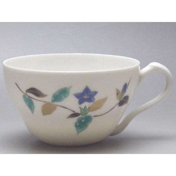 【Ｂ級品】青花／ツユクサ（小）　クリームティーカップ（背面の絵柄の角度は、商品毎に異なります。）　[...