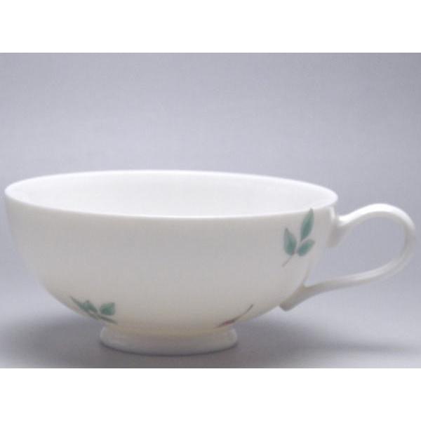 【Ｂ級品】金枝赤バラ（赤・小）チラシ　クリームティーカップ　[普段使いの食器]