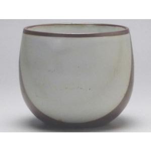 【B級品】白釉半掛 鉄赤 玉湯呑み [普段使い...の詳細画像5