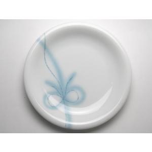 美品】長峰菜穂子 *フラワーリム皿 20cm*食器プレートキッチン茶色