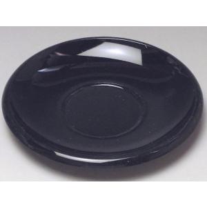 【C級品】黒厚口 プラスチック製茶托(φ122)...の商品画像