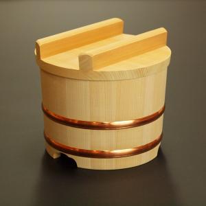 木製おひつ-木曽さわらの厚口のせびつ　5合