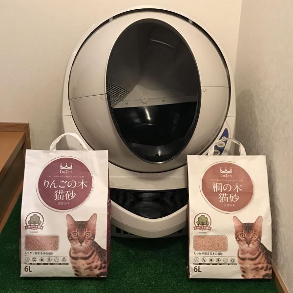 全自動猫トイレ専用 猫砂　猫砂セレブ りんごの木 6L×4袋 ウミダスジャパン 高級猫砂 天然の木9...