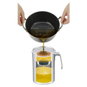 下村企販 オイルポット 1.2L 活性炭カート...の詳細画像5