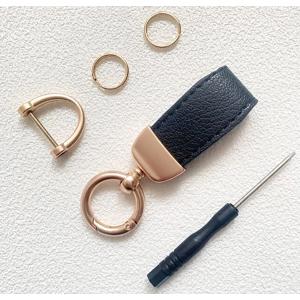 キーホルダー ベルト付き ピンク ブラック 可...の詳細画像4