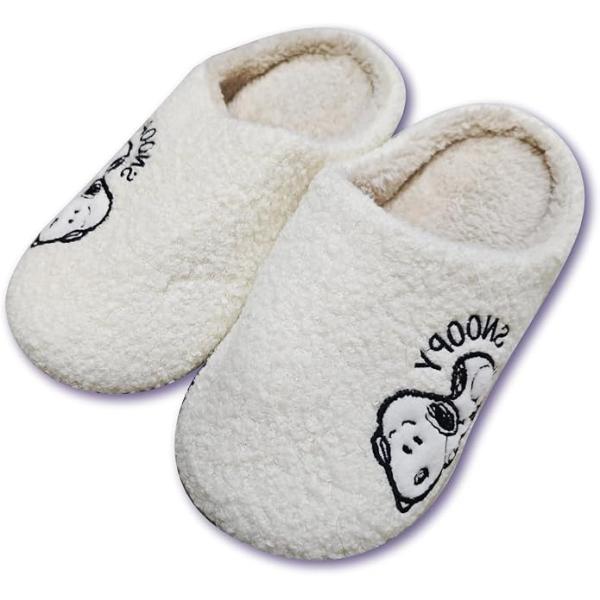 スヌーピー スリッパ ボアルームスリッパ 24cm グッズ PEANUTS SNOOPY ピーナッツ...